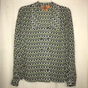 Tory Burch double breasted 100% silk blouse